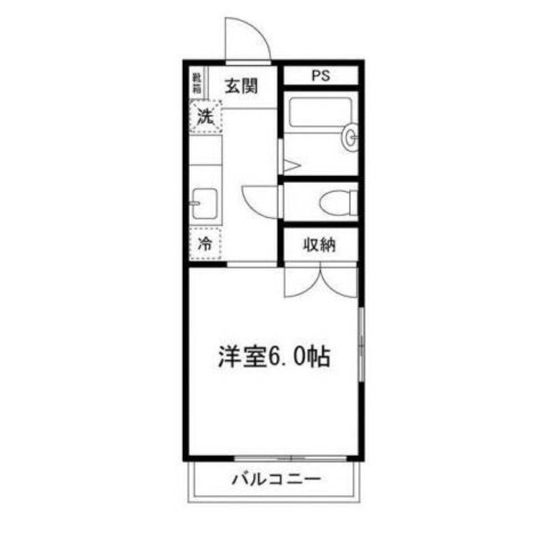 フォレストブライト 306号室 間取り