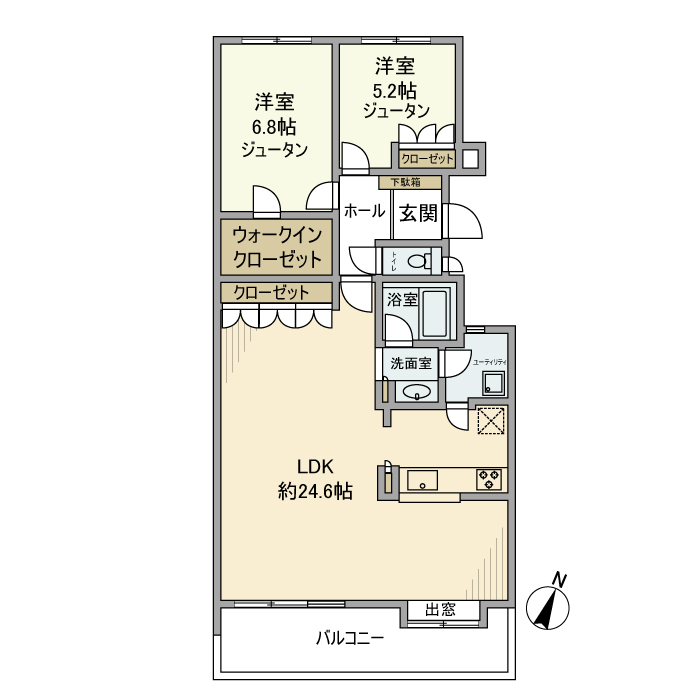 パーク・ハイム氷川台西 305号室 間取り