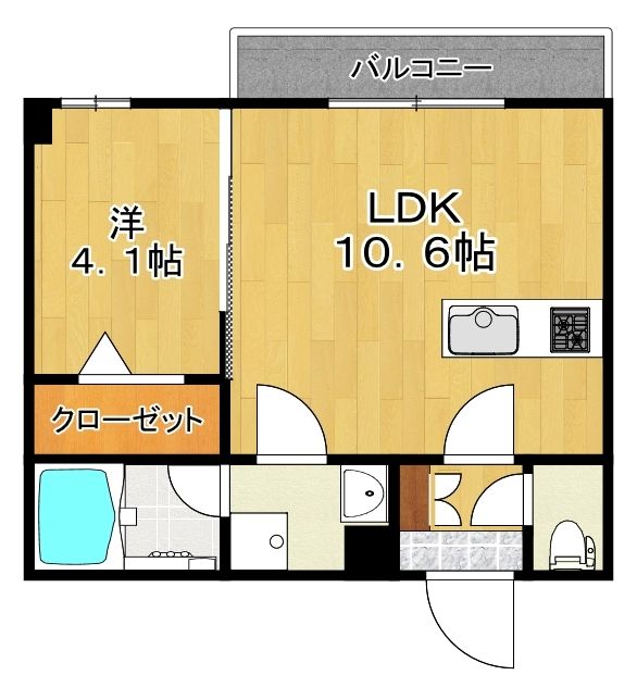 フォース　アベニュー 201号室 間取り