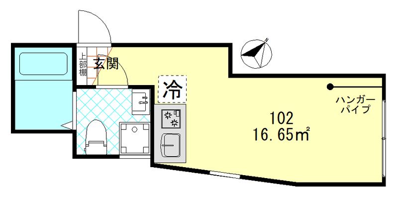パティオ練馬田柄 102号室 間取り