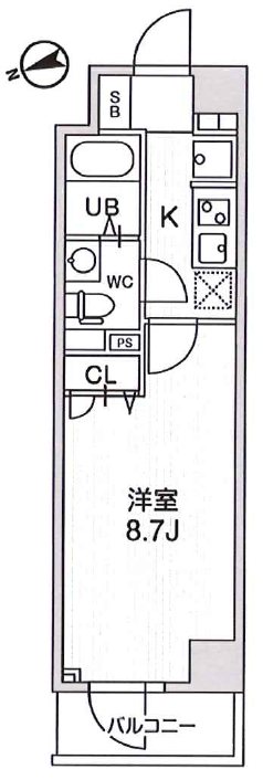 Ｎ&minus;ｓｔａｇｅ練馬北町 503号室 間取り