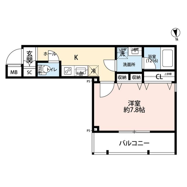 プレール・ドゥーク小竹向原 207号室 間取り