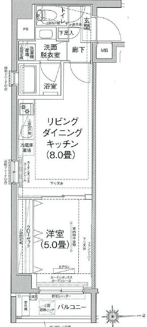 アイルプレミアム江古田 301号室 間取り