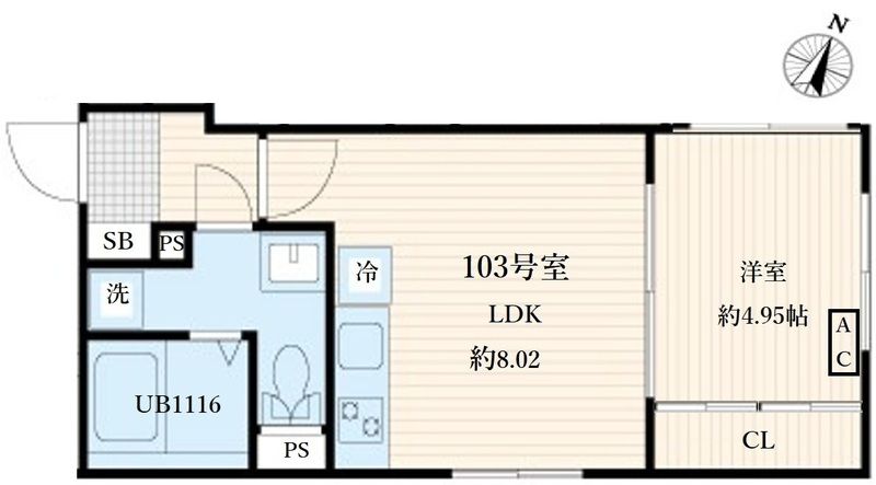 Aglaia要町 103号室 間取り