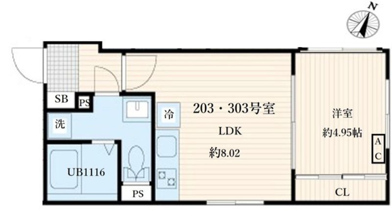 Aglaia要町 203号室 間取り