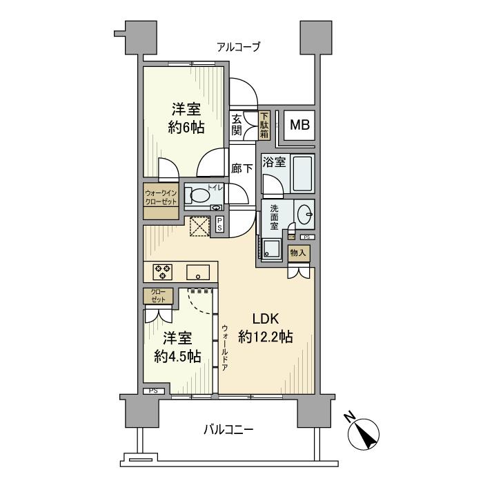 プラウドシティ小竹向原グランドコート 314号室 間取り