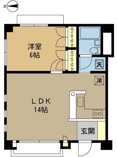 ルミエール 201号室 間取り