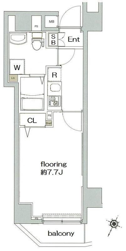 グランヴァン練馬桜台 203号室 間取り