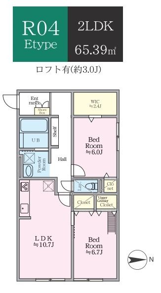 ティーリミテッド R04号室 間取り