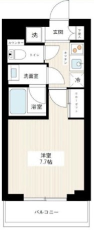 MAXIV小竹向原 108号室 間取り