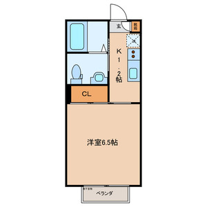 マウントコ－ト 103号室 間取り