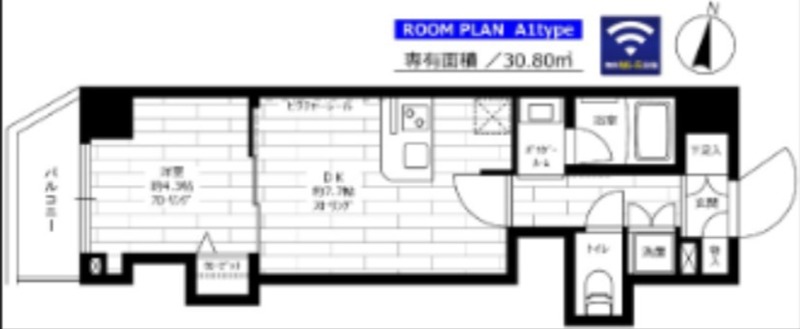 グランドコンシェルジュ氷川台 302号室 間取り