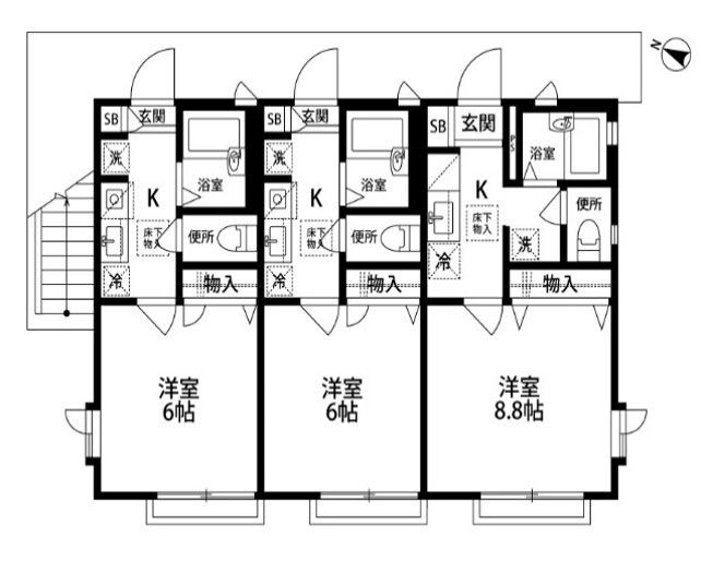 パストラル 101号室 間取り