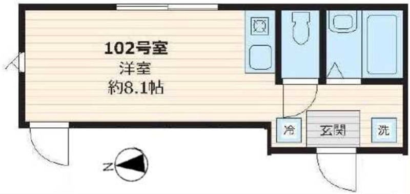 ブルーレジデンス上板橋Ⅰ 102号室 間取り