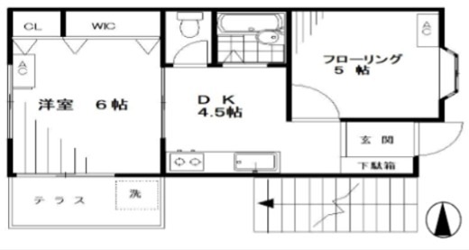 ハイツセキネ 102号室 間取り