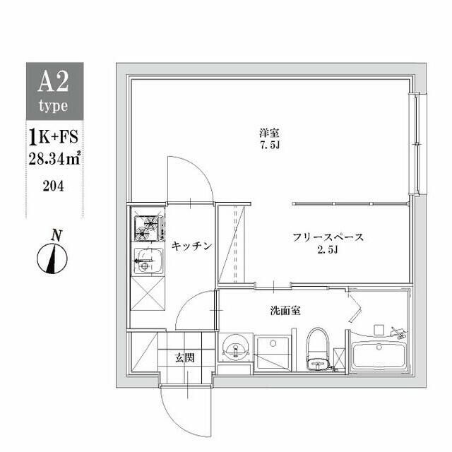 LEGALAND+江古田 204号室 間取り