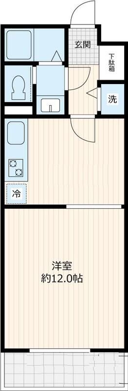 Ｔ&rsquo;ｓ　ｇａｒｄｅｎ小竹向原 109号室 間取り