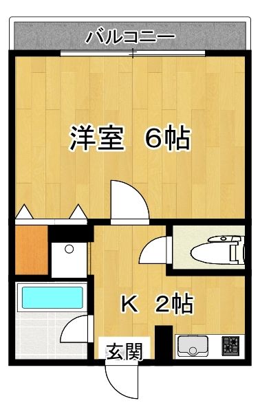フラット２３&minus;４ 236号室 間取り