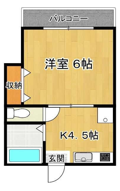 向原第２篠コーポ 207号室 間取り