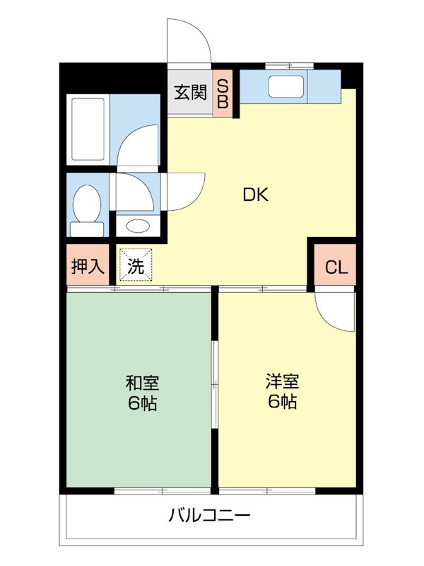 マンション伸光 202号室 間取り