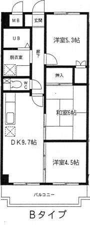 ビラージュ壱番館 205号室 間取り