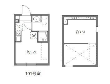 エルミア平和台 101号室 間取り