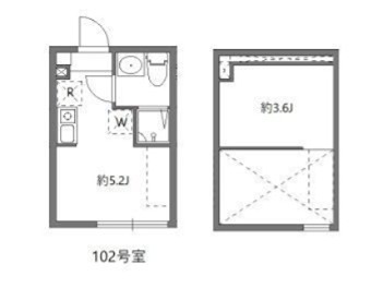エルミア平和台 102号室 間取り