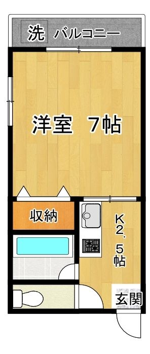 フラット３５A 201号室 間取り