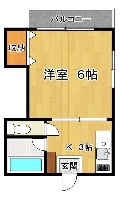 フラット３０ 206号室 間取り