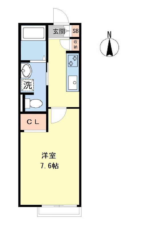 グレース氷川台 105号室 間取り