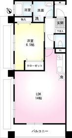 金津賀第５ビル 407号室 間取り
