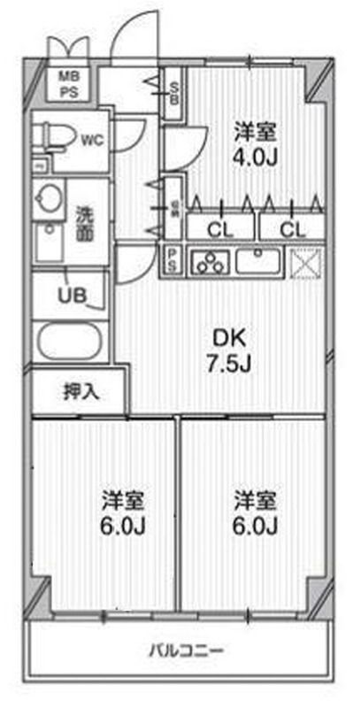 オーキッドレジデンス練馬北町 605号室 間取り