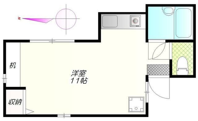アーバンパレス６号館 102号室 間取り
