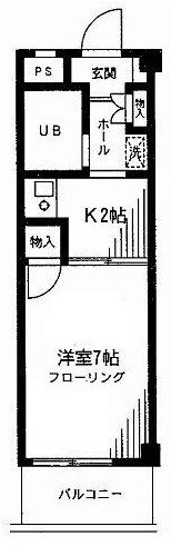コモクレッセ   202号室 間取り