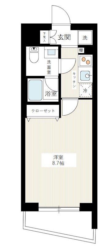 AZEST新桜台 202号室 間取り