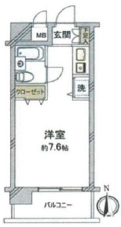 アクシルコート桜台 708号室 間取り