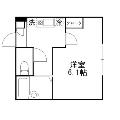 グローブ練馬桜台 105号室 間取り