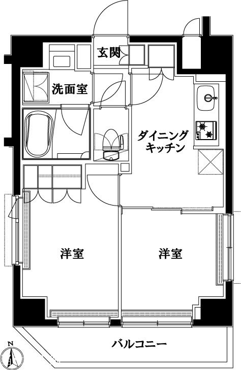 ルーブル中板橋伍番館 801号室 間取り