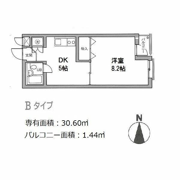 パレ・ドール氷川台 202号室 間取り