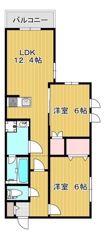 モントーク 103号室 間取り