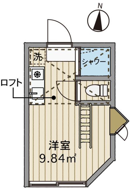 フェリスミーテ 104号室 間取り
