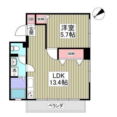 羽根木ファミリーマンション 204号室 間取り