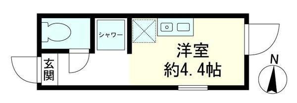 メテオール 206号室 間取り
