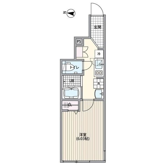 ミハス氷川台 105号室 間取り
