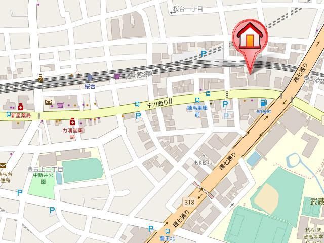 ダイヤモンドスクエア桜台 地図