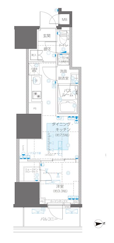 ZOOM信濃町 間取り