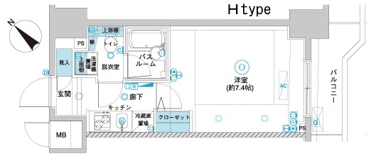 フェニックス横濱関内BAY　GAIA 間取り