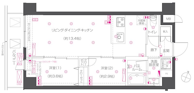 ZOOM練馬高野台 間取り