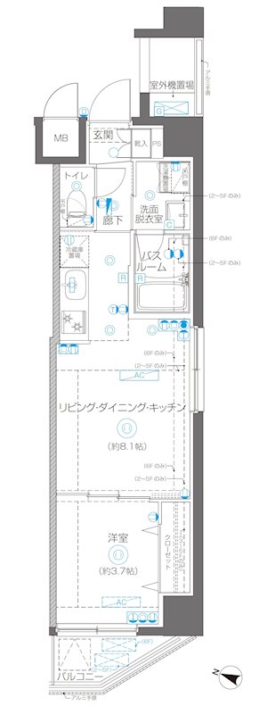 AELL横浜吉野町 間取り