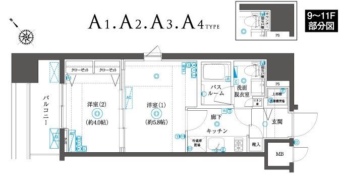 ZOOM横浜SQUARE 間取り